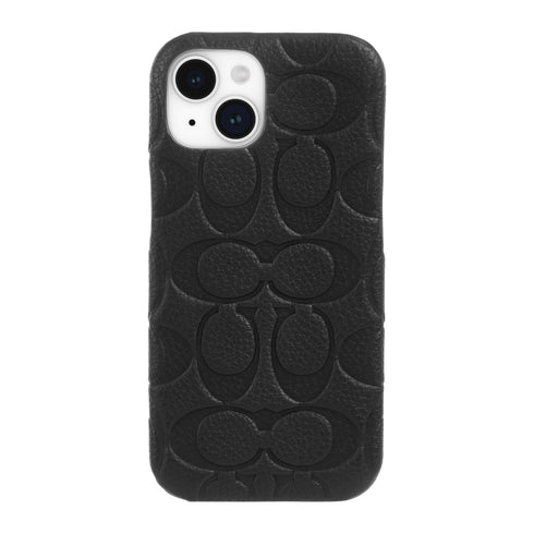 Coach Leather Slim Wrap Signature C Case for iPhone 15 Series CH052476